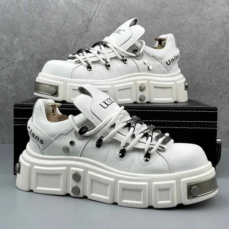 Men's Platform Sneakers - Thick Sole Casual Shoes