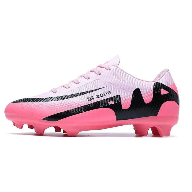 ANHUHU Men's Soccer Cleats Professional Football Boots Long Spikes