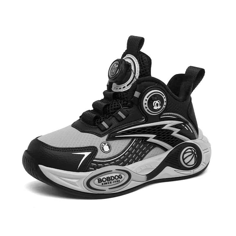 BOELOKTH Boys Basketball Shoes High-Top Anti-Slip Sports Sneakers