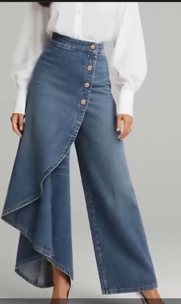 Wide Leg Pants - High Waist Straight Trousers - SlayGood