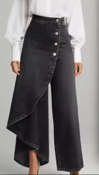 Wide Leg Pants - High Waist Straight Trousers - SlayGood
