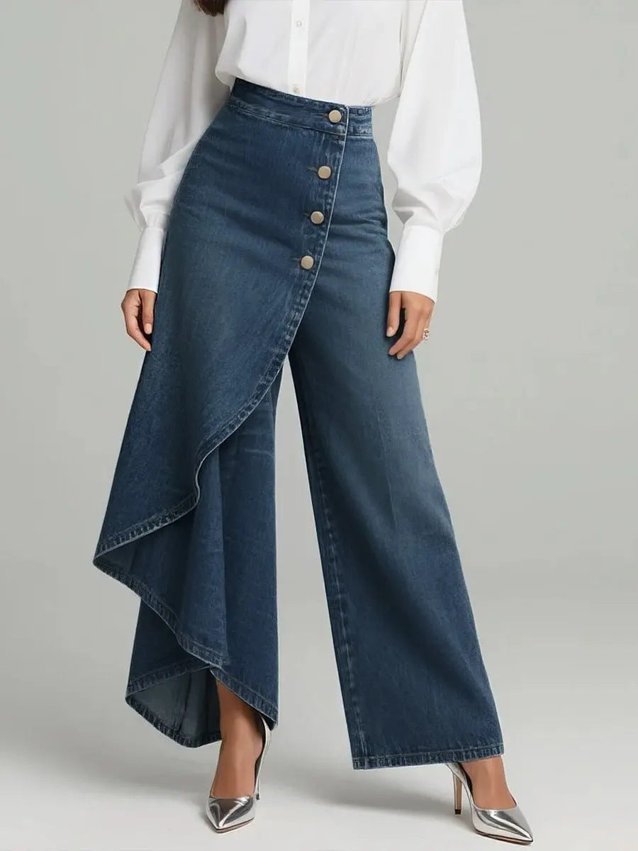 Wide Leg Pants - High Waist Straight Trousers - SlayGood