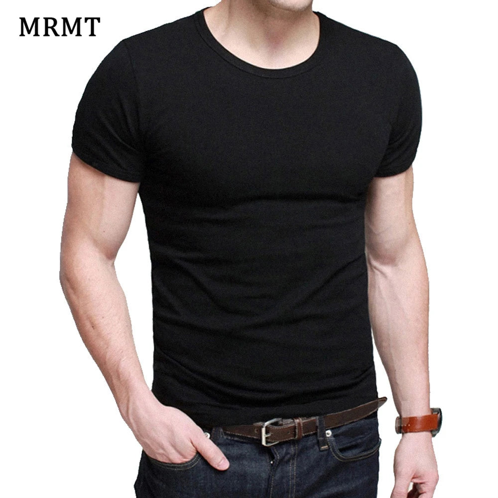 Men's Slim Fit Casual T-Shirt - Solid Color O-Neck Tee - SlayGood
