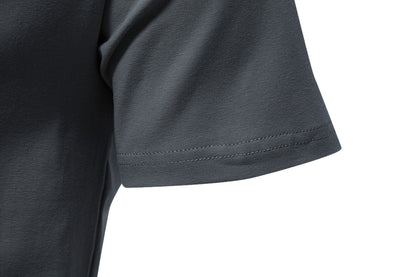 Men's Cotton Henley T-Shirt - Stand Collar Casual Tee - SlayGood