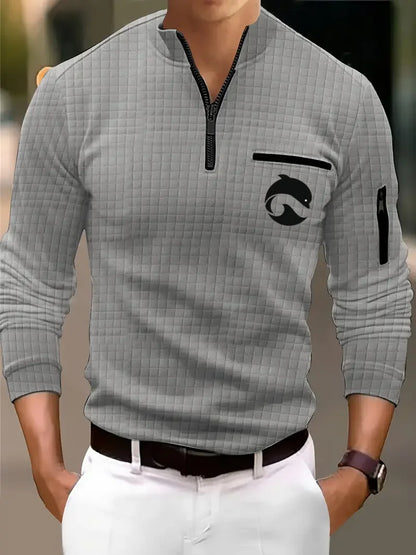 Men's V-Neck Print Shirt - Lightweight Short Sleeve Casual - SlayGood