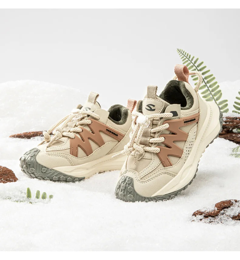 Kids Winter Sneakers - Warm Plush Lined Sports Shoes