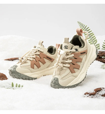 Kids Winter Sneakers - Warm Plush Lined Sports Shoes