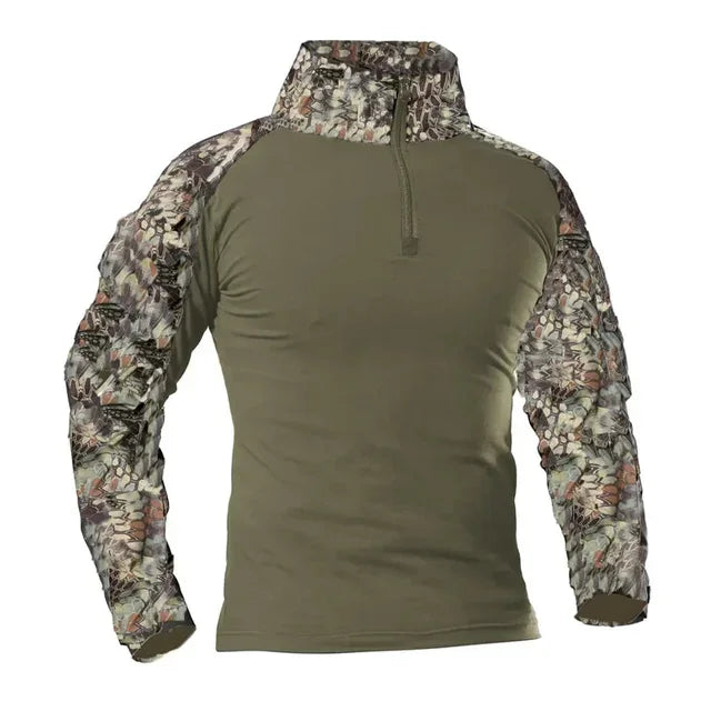 Men's Tactical Long Sleeve Shirt - Military Outdoor Tee - SlayGood