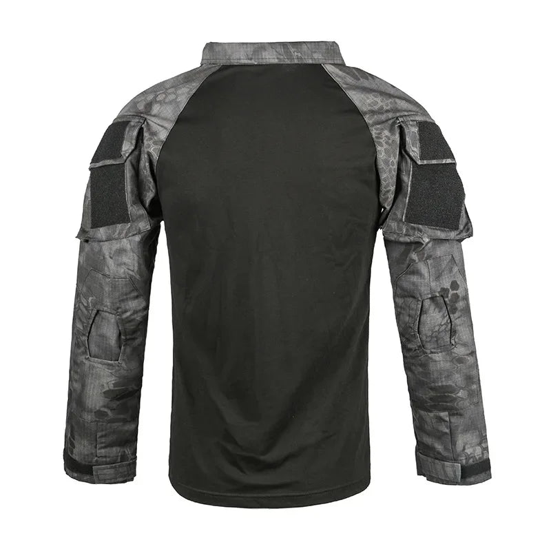 Men's Tactical Long Sleeve Shirt - Military Outdoor Tee - SlayGood