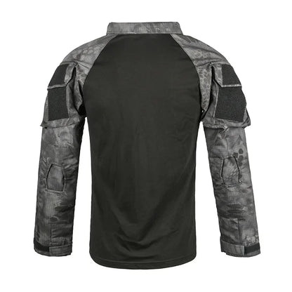 Men's Tactical Long Sleeve Shirt - Military Outdoor Tee - SlayGood