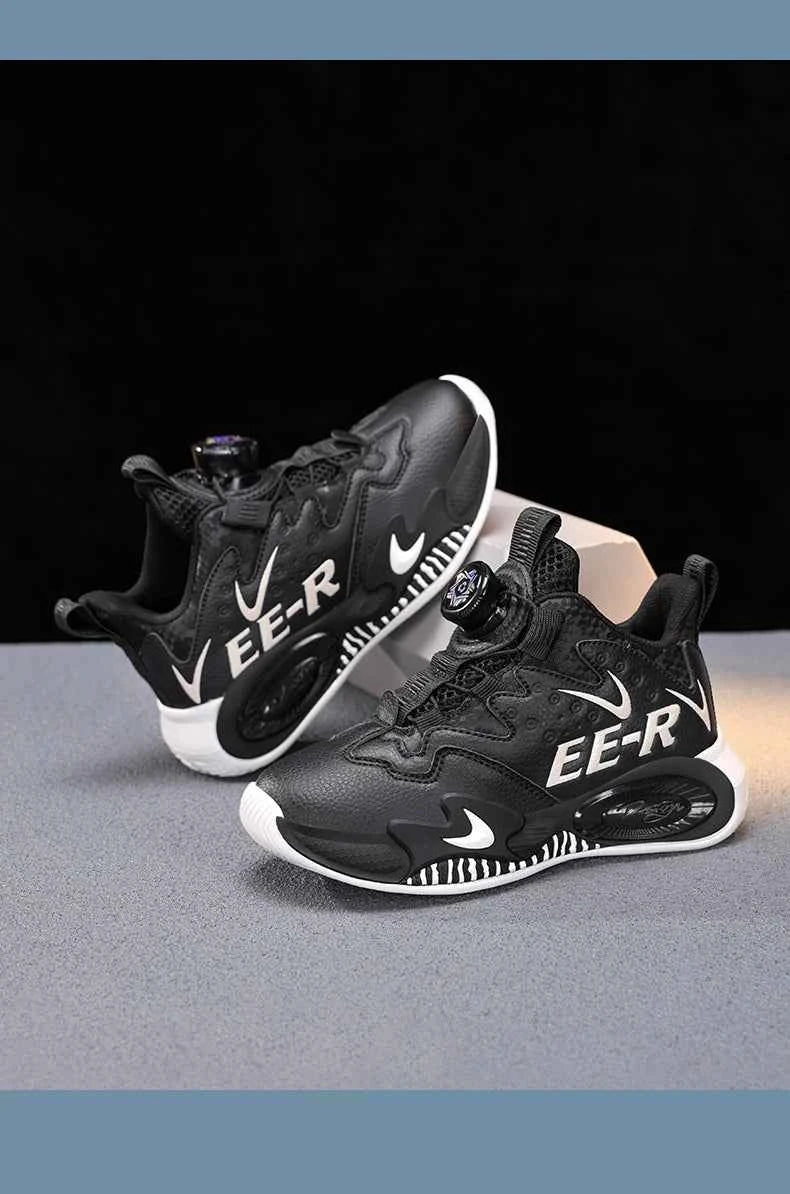 Kids High-Top Basketball Sneakers - Boys Sports Shoes