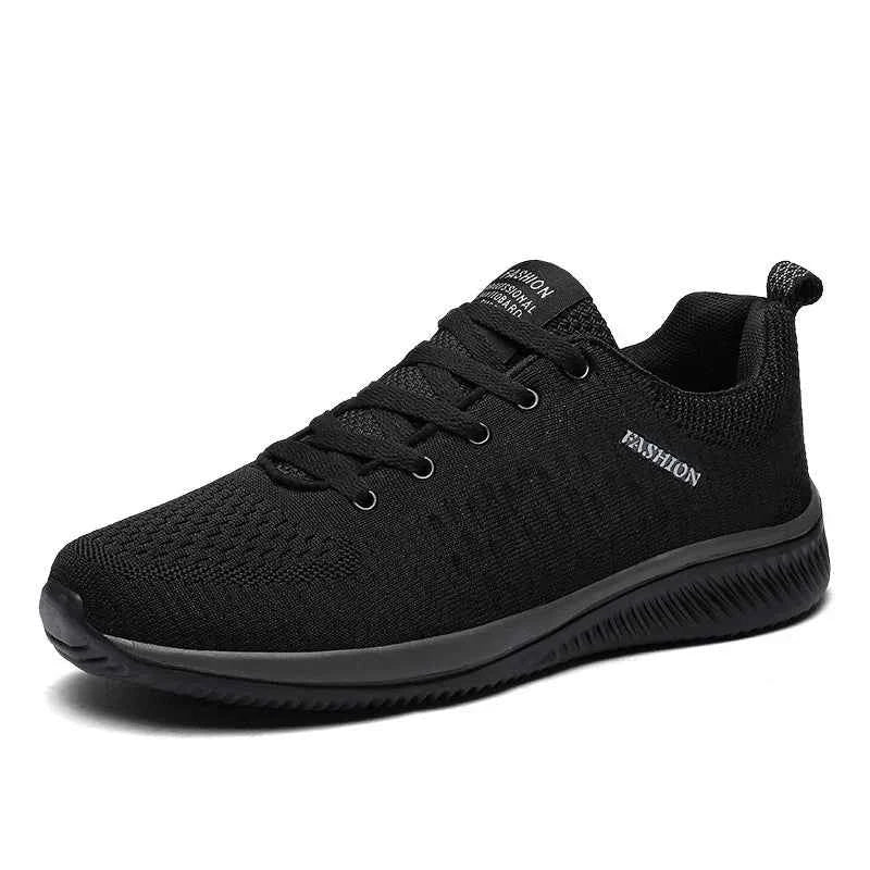 Men's Waterproof Leather Sneakers - Casual Lace-Up Shoes