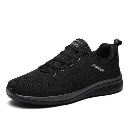 Men's Waterproof Leather Sneakers - Casual Lace-Up Shoes