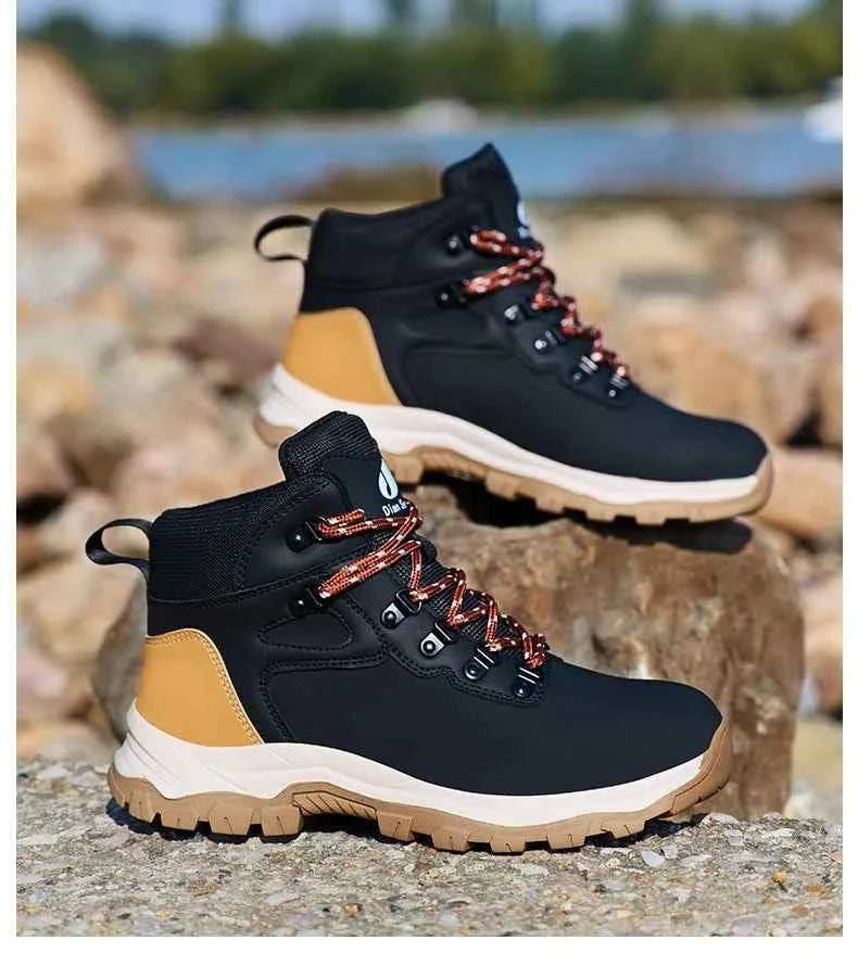 Men's Steel Toe Safety Work Boots - Lightweight Industrial Shoes