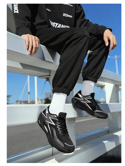 Men's Breathable Running Sneakers - Athletic Sports Shoes