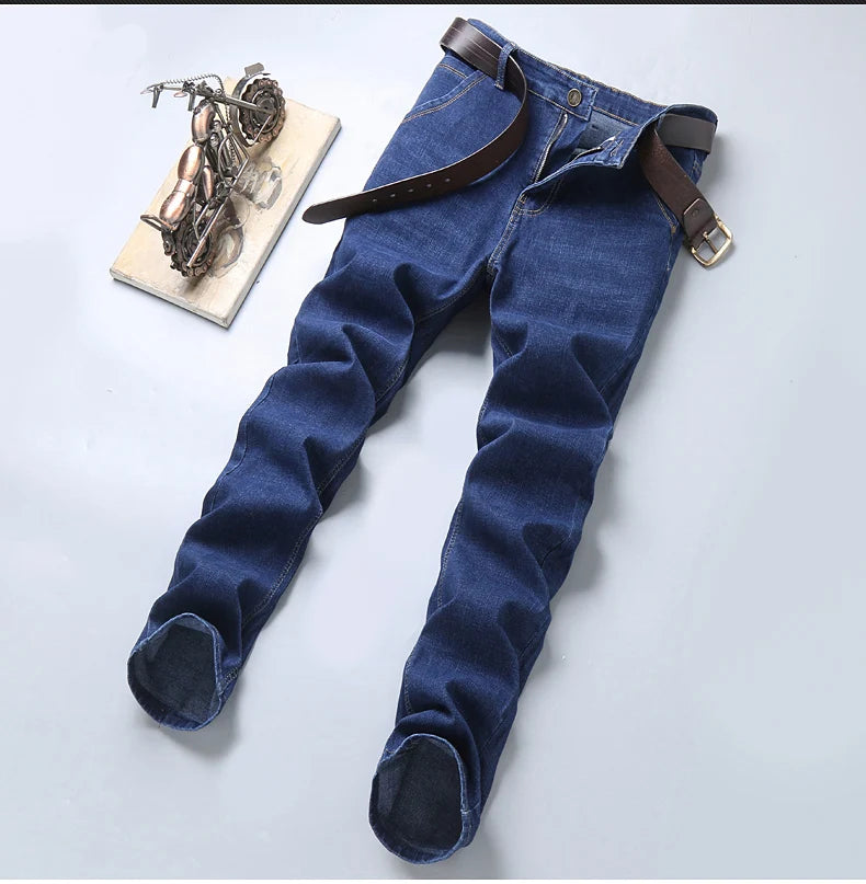 Men's Straight Leg Jeans - Soft Business Casual Denim - SlayGood