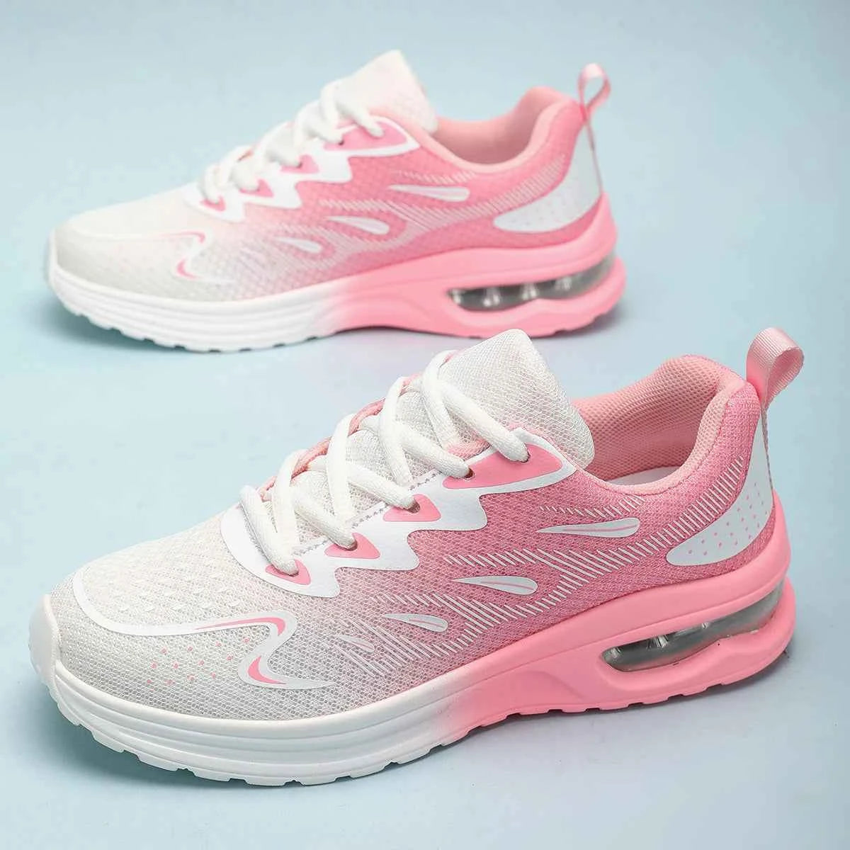 Women's Air Cushion Running Shoes Breathable Mesh Walking Sneakers