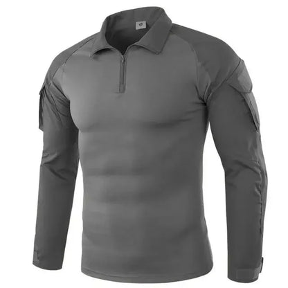 Men's Tactical Long Sleeve Shirt - Military Outdoor Tee - SlayGood