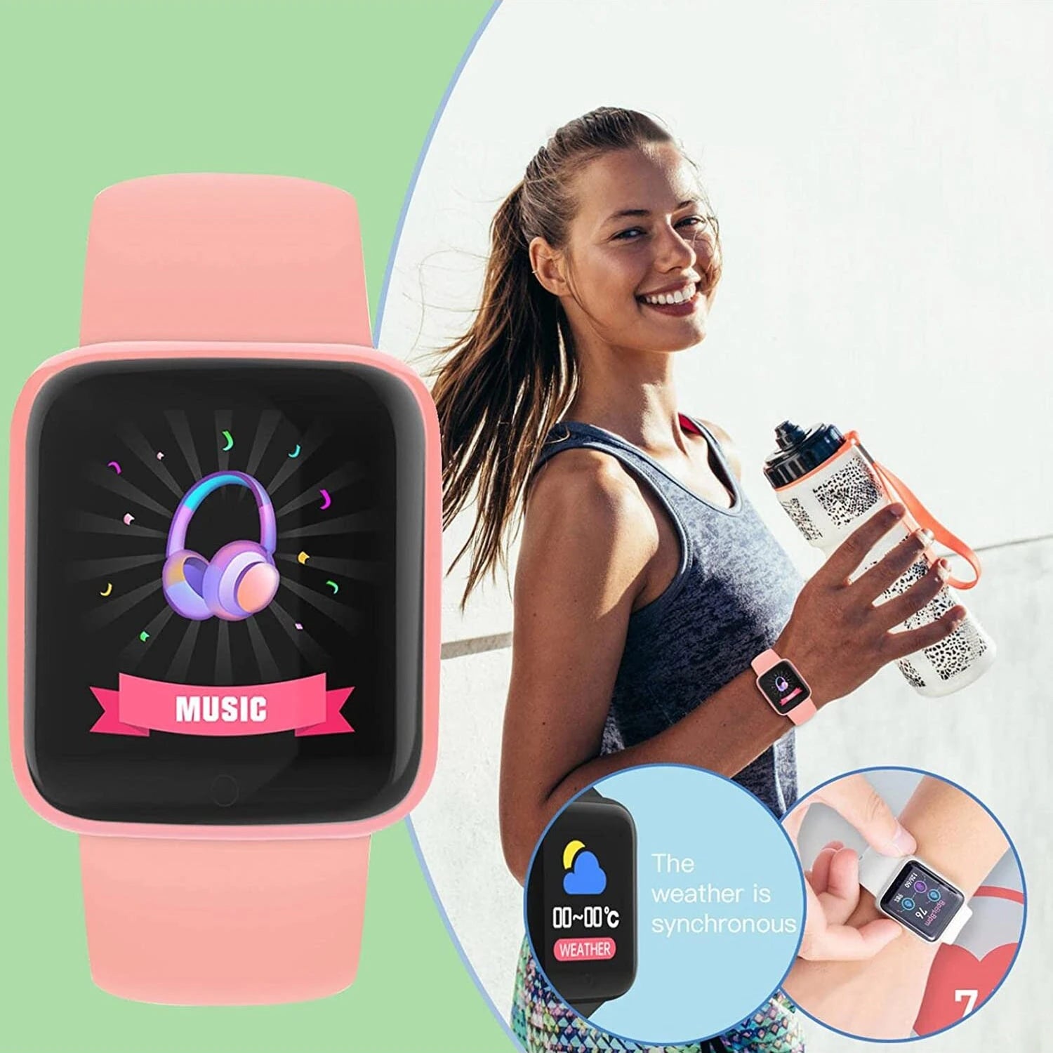 Smart Watch Y68 Fitness Tracker with Heart Rate Monitor - SlayGood
