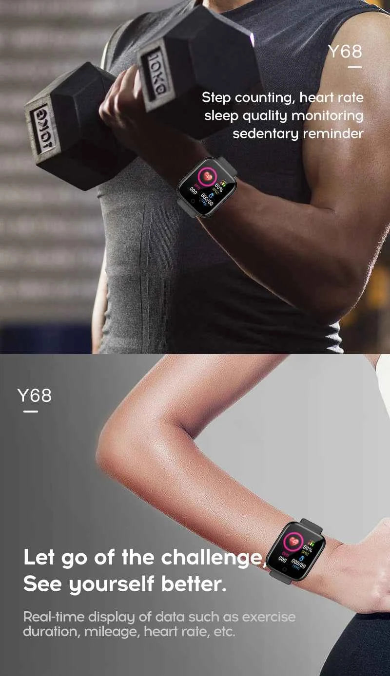 Bluetooth Smart Watch Fitness Tracker