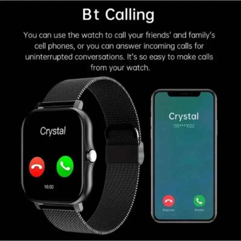 Android Smart Watch 1.44" Bluetooth Call Magnetic Charging