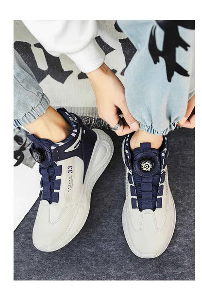 Men's Rotating Buckle Sneakers Non-Slip Outdoor Sports Shoes