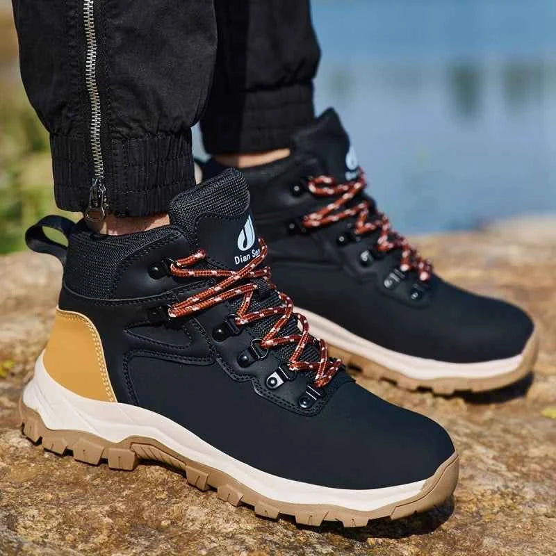 Men's Steel Toe Safety Work Boots - Lightweight Industrial Shoes