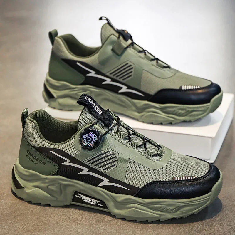 Men's Platform Running Sneakers - Breathable Sports Shoes