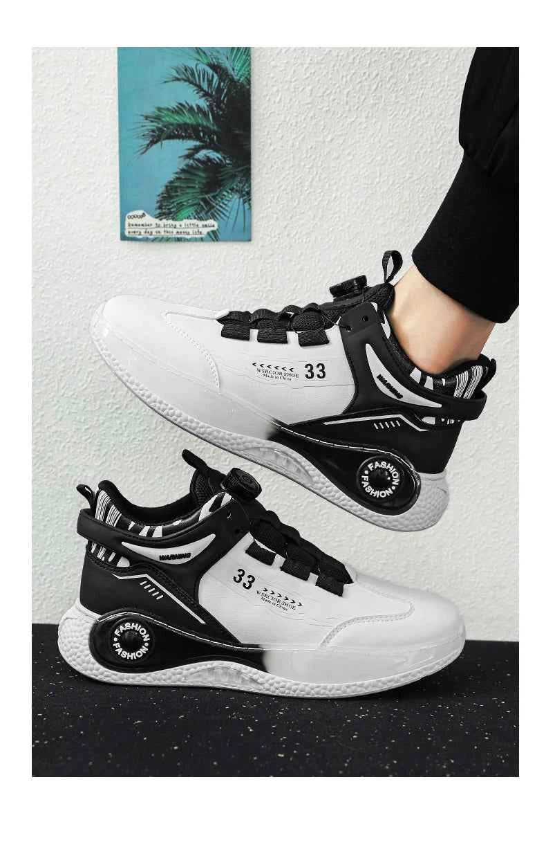 Men's Rotating Buckle Sneakers Non-Slip Outdoor Sports Shoes