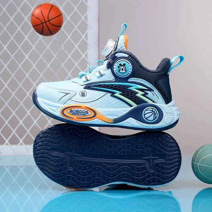 BOELOKTH Boys Basketball Shoes High-Top Anti-Slip Sports Sneakers