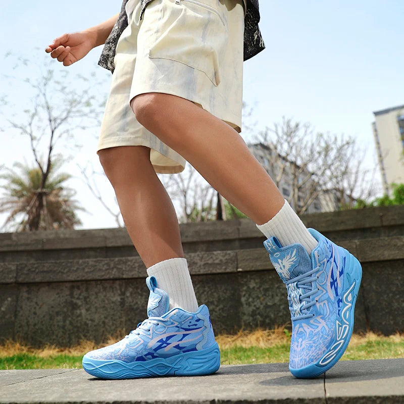 COZOK Men's Basketball Shoes Lightweight Shock Absorbing Court Sneakers