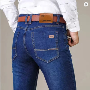 Men's Loose Fit Jeans - Casual Stretch Denim - SlayGood