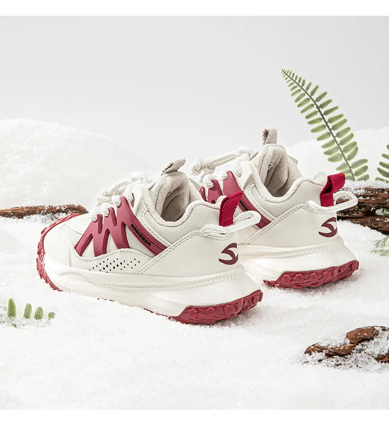 Kids Winter Sneakers - Warm Plush Lined Sports Shoes