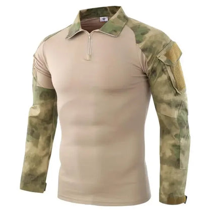 Men's Tactical Long Sleeve Shirt - Military Outdoor Tee - SlayGood