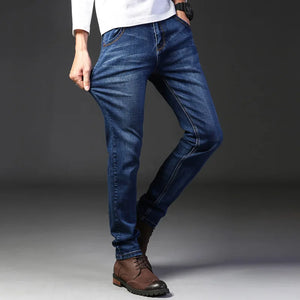 Men's Slim Fit Jeans - Stretch Business Casual Denim - SlayGood
