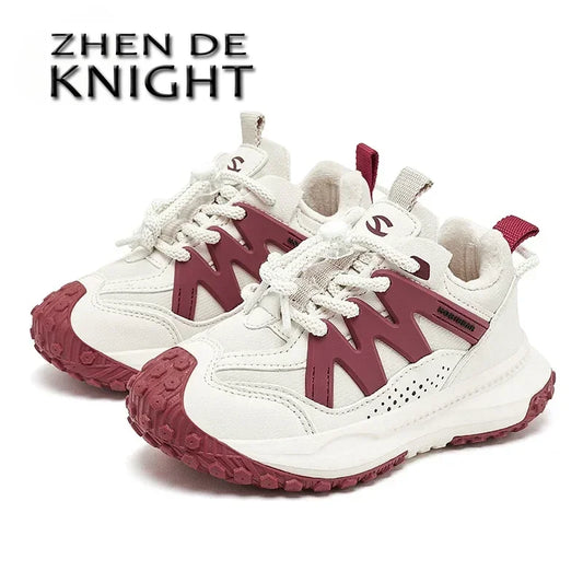 Kids Winter Sneakers - Warm Plush Lined Sports Shoes