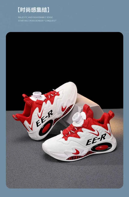 Kids High-Top Basketball Sneakers - Boys Sports Shoes