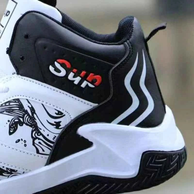 Men's Waterproof High-Top Sneakers - Non-Slip Sports Shoes