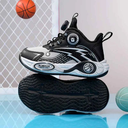 BOELOKTH Boys Basketball Shoes High-Top Anti-Slip Sports Sneakers