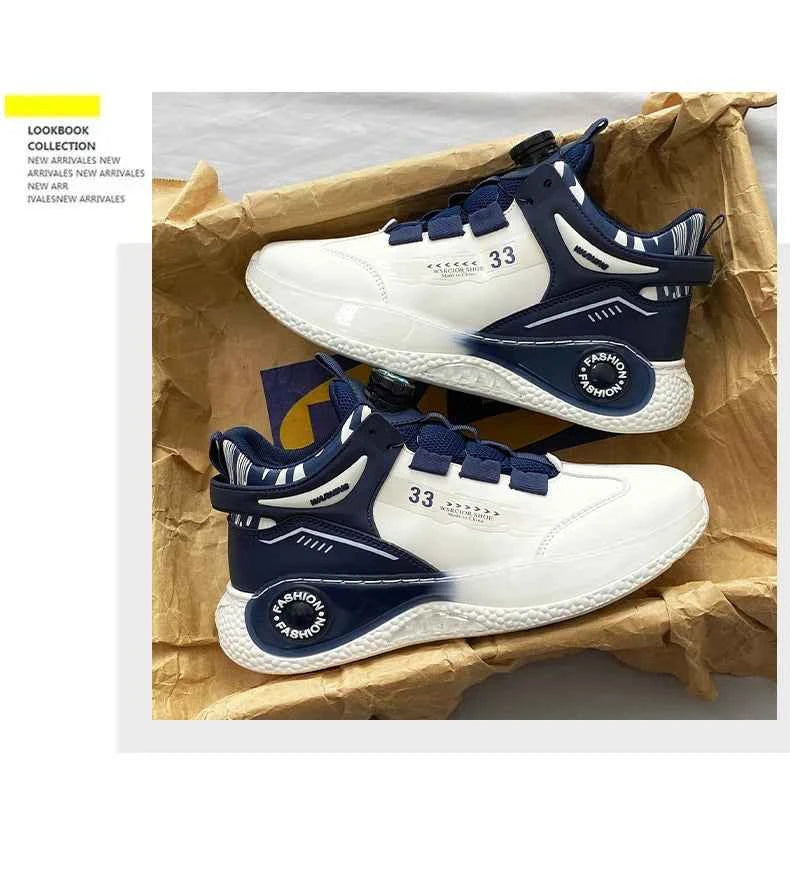 Men's Rotating Buckle Sneakers Non-Slip Outdoor Sports Shoes