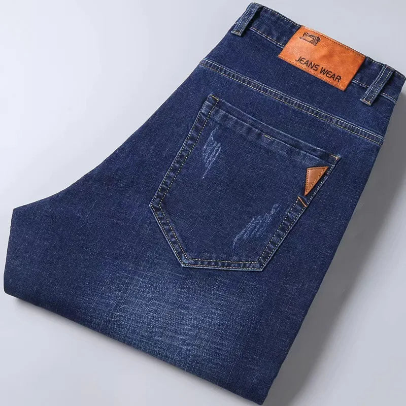 Men's Straight Leg Jeans - Soft Business Casual Denim - SlayGood