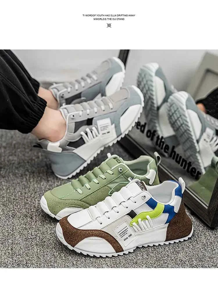 Men's Athletic Sneakers - Breathable Running & Basketball Shoes