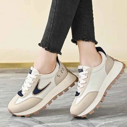 Women's Casual Flat Sneakers - Lightweight Breathable Shoes