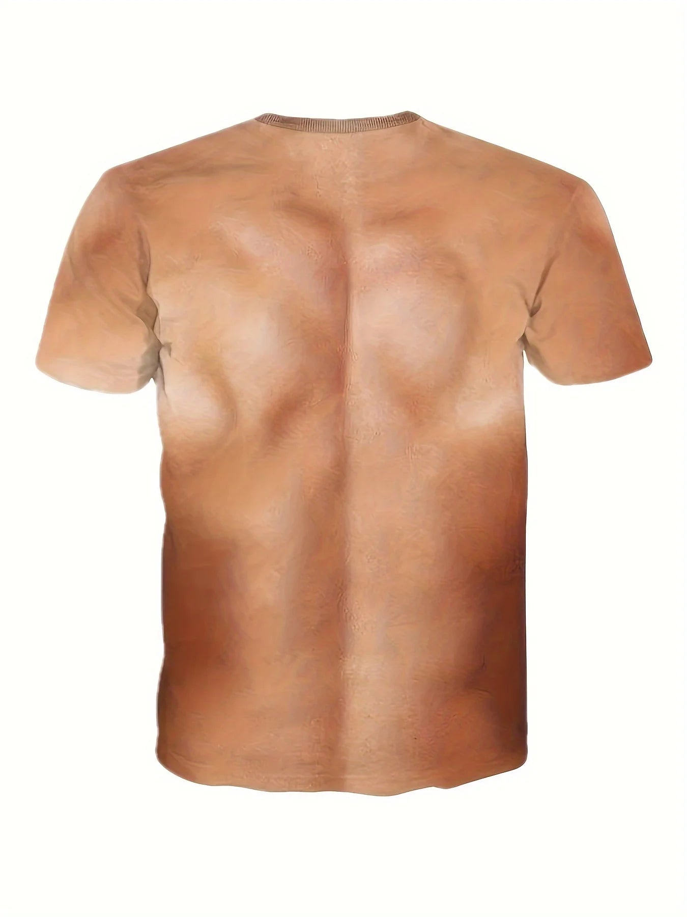 Men's Muscle Abs Print T-Shirt - Oversized Athletic Tee - SlayGood