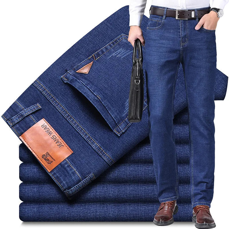 Men's Slim Fit Jeans - Stretch Business Casual Denim - SlayGood