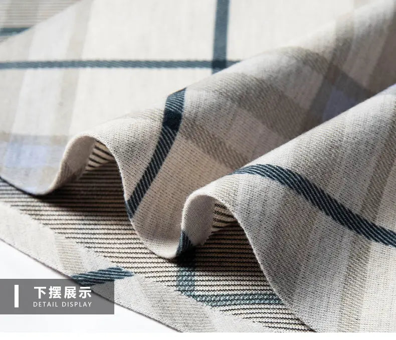 Men's Wrinkle-Free Business Shirt - Plaid Long Sleeve - SlayGood