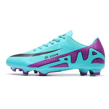 ANHUHU Men's Soccer Cleats Professional Football Boots Long Spikes