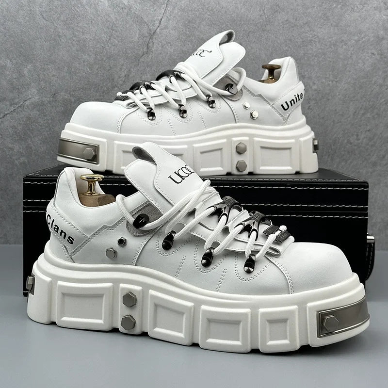 Men's Platform Sneakers - Thick Sole Casual Shoes