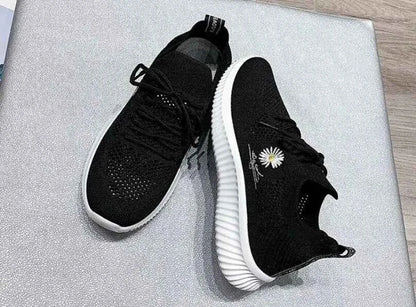 Okkdey Women's Casual Sneakers Comfortable Stretch Fabric Tennis Shoes