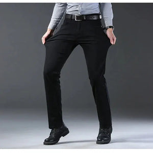 Men's Business Casual Jeans - Stretch Straight Fit - SlayGood